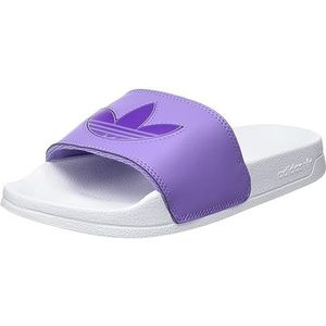 adidas Adilette Lite W Damessneakers, Ftwr White Magic Lilac Shock Purple, 40.5 EU