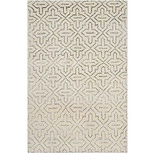 Safavieh stw215 a-4 Nicola tapijt mengsel van katoen/wol/viscose zilver 121 X 182 cm