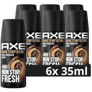 AXE - Dark Temptation - Deospray - 6 x 35 ml - Zonder Aluminium