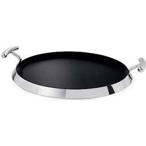 Teka 49004871 grillpan rond - kookpan (rond, grillpan, zwart, roestvrij staal, PTFE, roestvrij staal, 6,3 mm)