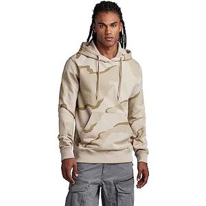 G-STAR RAW Heren Sweater Hooded Sweatshirt, meerdere kleuren (dk Brick Desert camo D325-D935), XS, Meerkleurig (Dk Brick Desert Camo D325-d935), XS