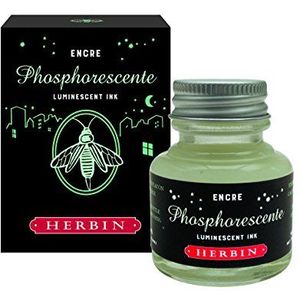 J.Herbin 13690T Inkt (flacon 30 ml, ideaal voor kalligrafie) fosforescent