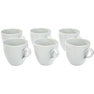 Alessi Mami"" koffiekopje 6 stuks van wit porselein 8,0 cm, 6