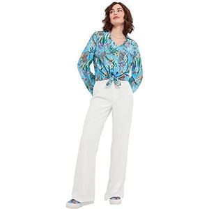 Joe Browns Dames klassieke witte wijde pijpen geplooide voorbroek, crème, 8, Ivoor, 34