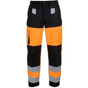 Hydrowear 043611OB Malediven Zomerwerkbroek, Multi Inherent, 80% Katoen/19% Polyester/1% Antistatisch, 48 Maten, Hi-Vis Oranje/Zwart