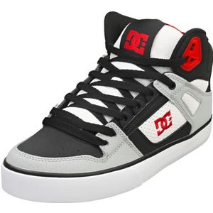 DC Shoes Pure SE sneakers voor heren, zwart/grijs/rood, 44,5 EU, Black Grey Red, 44.5 EU