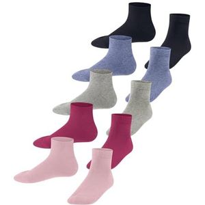 ESPRIT Uniseks-kind Korte sokken Solid Mix Multipack K Sn katoen kort eenkleurig 5 paar, Veelkleurig Blue Grey Pink Mix 0010, 27-30