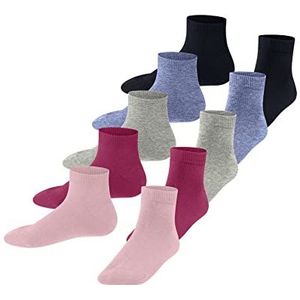 ESPRIT Uniseks-kind Korte sokken Solid-Mix 5-Pack K SN Katoen Kort eenkleurig Multipack 5 Paren, Veelkleurig (Sortiment 0010), 35-38