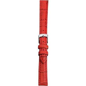 Morellato Easy Click armband voor dames en heren, van echt kalfsleer, alligator-print, A01X5203480, Rood, 22mm, riem