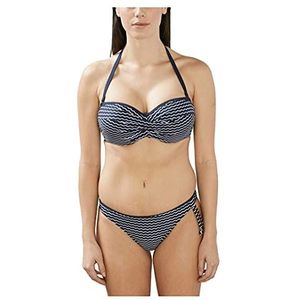 ESPRIT Estero Beach Bc bandeau pad bikinitop voor dames, 400/marineblauw, 38 NL