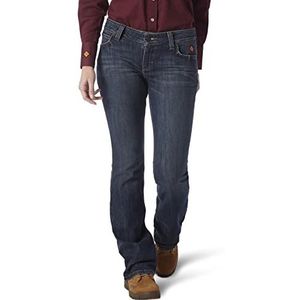 Wrangler Riggs Workwear Womens Fr Retro Mae Boot Cut Jean Work Utility Pants, Bakersville, 7 1 US