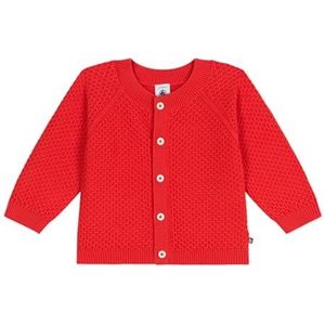 Petit Bateau Vest voor babymeisjes, Rood, 3 Maanden