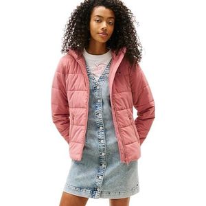 Tommy Jeans - Pufferjas - Roze - Met Capuchon - Dames