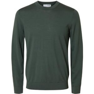 Selected - Tray - Gebreide Pullover - Ronde Hals - Lange Mouwen - Regular Fit - 100% Merinowol