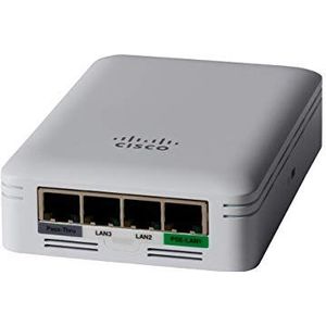 Cisco Business 145AC 802.11ac 2x2 Wave 2 Access Point 4 Ports GbE 1 Port PoE - Wandmontageplaat met beperkte levensbescherming (CBW145AC-E)