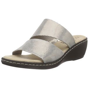Jana dames 27215 slippers, Zilver Brons Metallic 953, 36 EU Breed