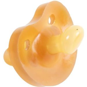 Babyfopspeen met anatomische rubberen speen, BPA-vrij, wasbaar en herbruikbaar, met ventilatiegaten op de schijf