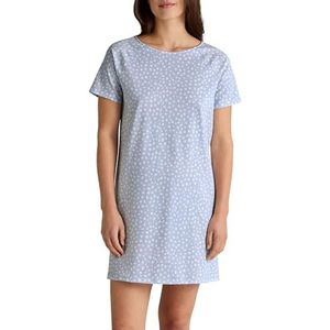 Nachthemd - Harmony Blue - All-over Print - Decoratieve Split
