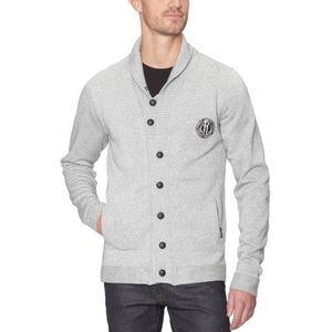 Japan Rags Richmond Sweatshirt voor heren, getailleerd, effen, Grijs melange, L
