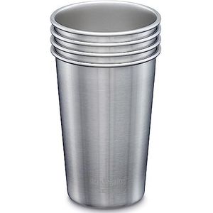 Klean Kanteen Pint Cup (4 Stuk) - Zilver, 473 ml