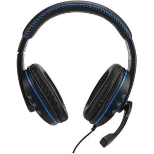Komc K4 gaming-headset in blauw, ontworpen voor een meeslepende geluidservaring, comfort en stijl, ideaal voor gamers die kwaliteit en aantrekkelijk design zoeken.