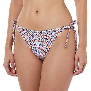 Tommy Hilfiger Dames String Side Tie Print, Vlag Wave Check Print, XS