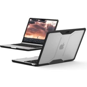 URBAN ARMOR GEAR UAG Plyo Case voor de Apple MacBook Air 13"" inch (M2-2022) Hoes [VS militaire standaard valbestendige beschermende hoes, vrije toegang tot alle poorten] IJs/zwart (transparant)