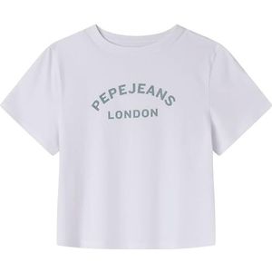 Pepe Jeans ZOE T-shirt voor meisjes, wit (wit), 16, wit(wit), 16 jaar