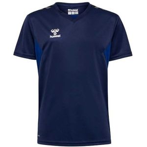 Hummel - Authentic - Functioneel Shirt - Navy / Ultramarine Blauw / Zwart / Wit