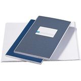 Jalema 2104212600 notitieboek, gelijmd, 330 x 205 mm, 96 bladzijden blauw, 5-pack