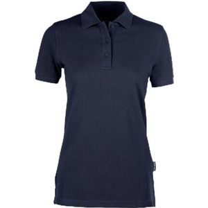 HRM Dames Zware Polo, Navy, Maat XL I Premium Dames Poloshirt Gemaakt van 100% Katoen I Basic Polo Shirt Wasbaar tot 60°C I Hoogwaardige & Duurzame Dameskleding I Werkkleding