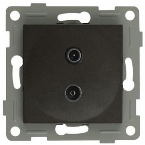 S-EMPOT.GRAFIT TV/FM SAT.INTERM. Stijlvol en functioneel apparaat, ideaal voor de discrete en efficiënte integratie van uw tv- en satellietverbindingen.