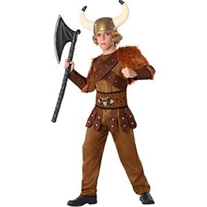 Atosa 61491 Kostuum Viking Brown middeleeuwse wereld, jongen, 5-6 jaar