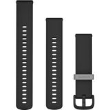 Garmin Quick release, Horlogeband, Siliconen, 20 mm, Zwart, Geschikt voor Vivoactive 5