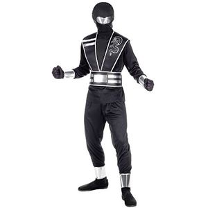 Mirror Ninja"" (jas, broek, tabard met riem, armbeschermers, beenbeschermers, handschoenen, masker) - (128 cm / 5-7 jaar)