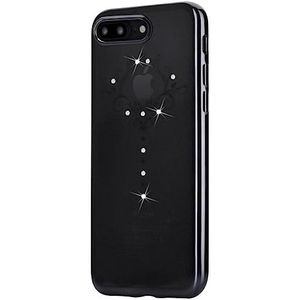 Cover Soft Iris Crystals van Swarovski iPhone 7 Plus zwart