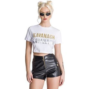 Gianni Kavanagh White Reverse Tee T-shirt voor dames, Wit, XS