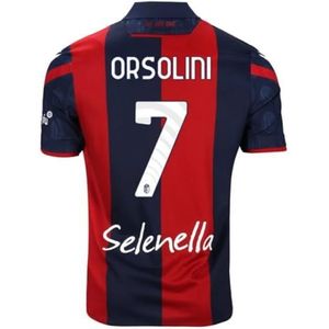 Fc Bologna Kit Number Home R. Orsolini 7 Officiële Collectie 2023/2024, Volwassenen