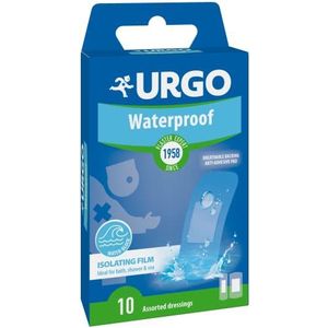 Urgo - Waterdichte, transparante en microgeperforeerde houder - Box met 10 pleisters