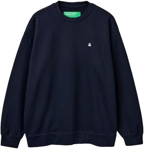 UNITED COLORS OF BENETTON Sweatshirt  navy / wit