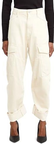 G-STAR Cargo 3D Boyfriend Broek Wmn, wit (Dk Talc Gd D27022-e078-d063), 23W