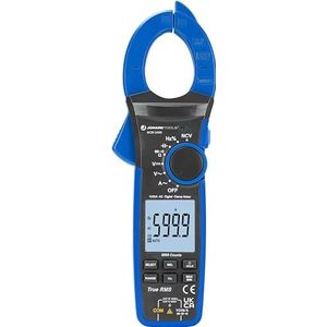 Jonard Tools ACM-1000 Digitale klemmeter, 1000 V/1000 A TRMS multimeter met 45 mm klem, niet-contact voltagetester, meet AC/DC voltage, stroom, continuïteit, frequentie, capaciteit