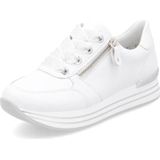 Sneakers - D1302 - Effen - Leer - Ritssluiting - Wide Fit