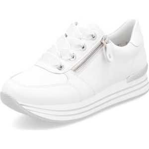 Sneakers - D1302 - Effen - Leer - Ritssluiting - Wide Fit