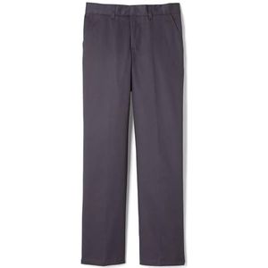 French Toast Broek van keperstof, relaxed fit, voor jongens, met verstelbare taille, Grijs, 12