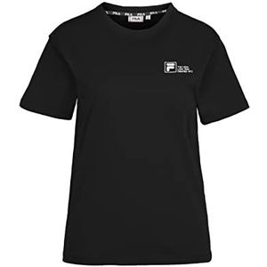 FILA Dames BOLL Regular Graphic T-Shirt, Zwart, S, zwart, S
