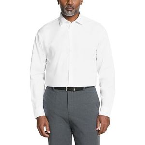 Unlisted by Kenneth Cole mens Regular Fit Solid Dress Shirt, White, 16-16.5 Neck 34-35 Sleeve Large US
