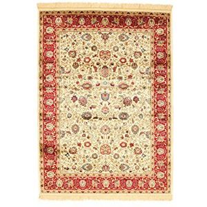ABC Bizantine tapijt, viscose, beige/rood, 70 x 140 cm