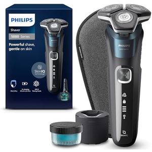 Philips SHAVER Series 5000 S5889/50 scheerapparaat Roterend scheerapparaat Trimmer Zwart, Blauw