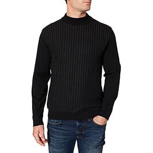 Pierre Cardin Turtleneck trui met vlechtstructuur, zwart, XXL